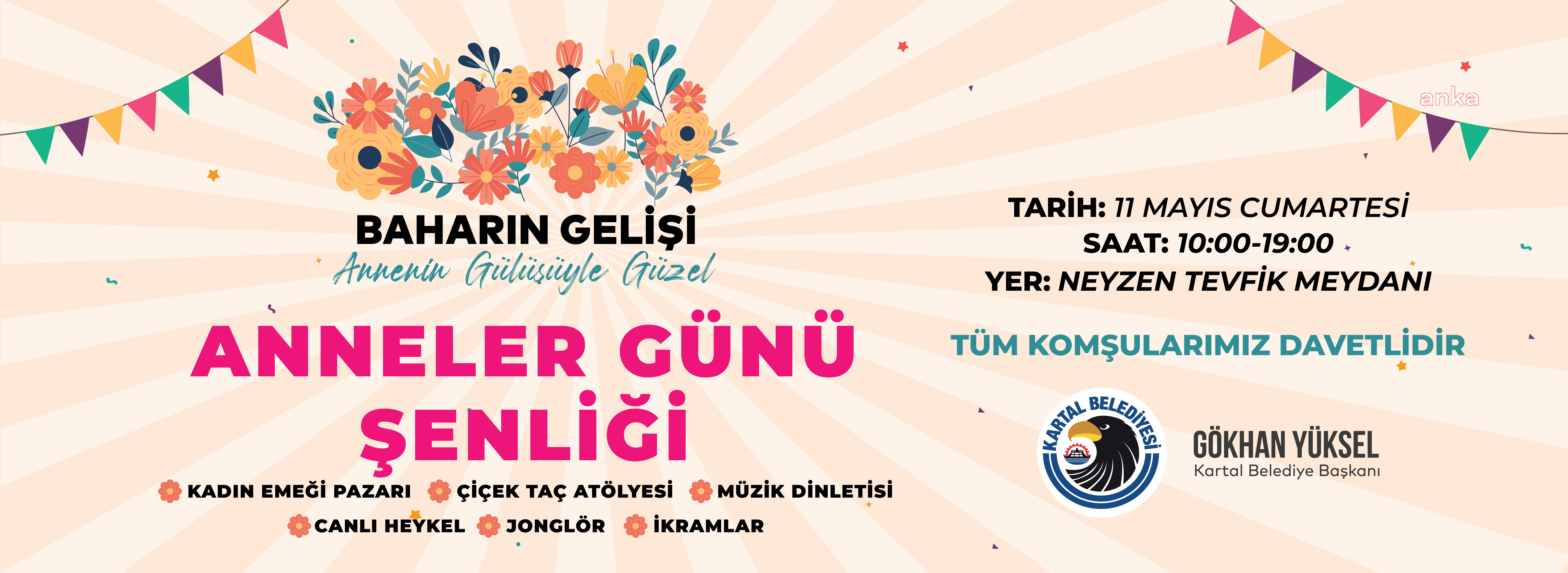 KARTAL BELEDİYESİ BU YIL ANNELER GÜNÜ’NÜ ŞENLİKLE KUTLUYOR
