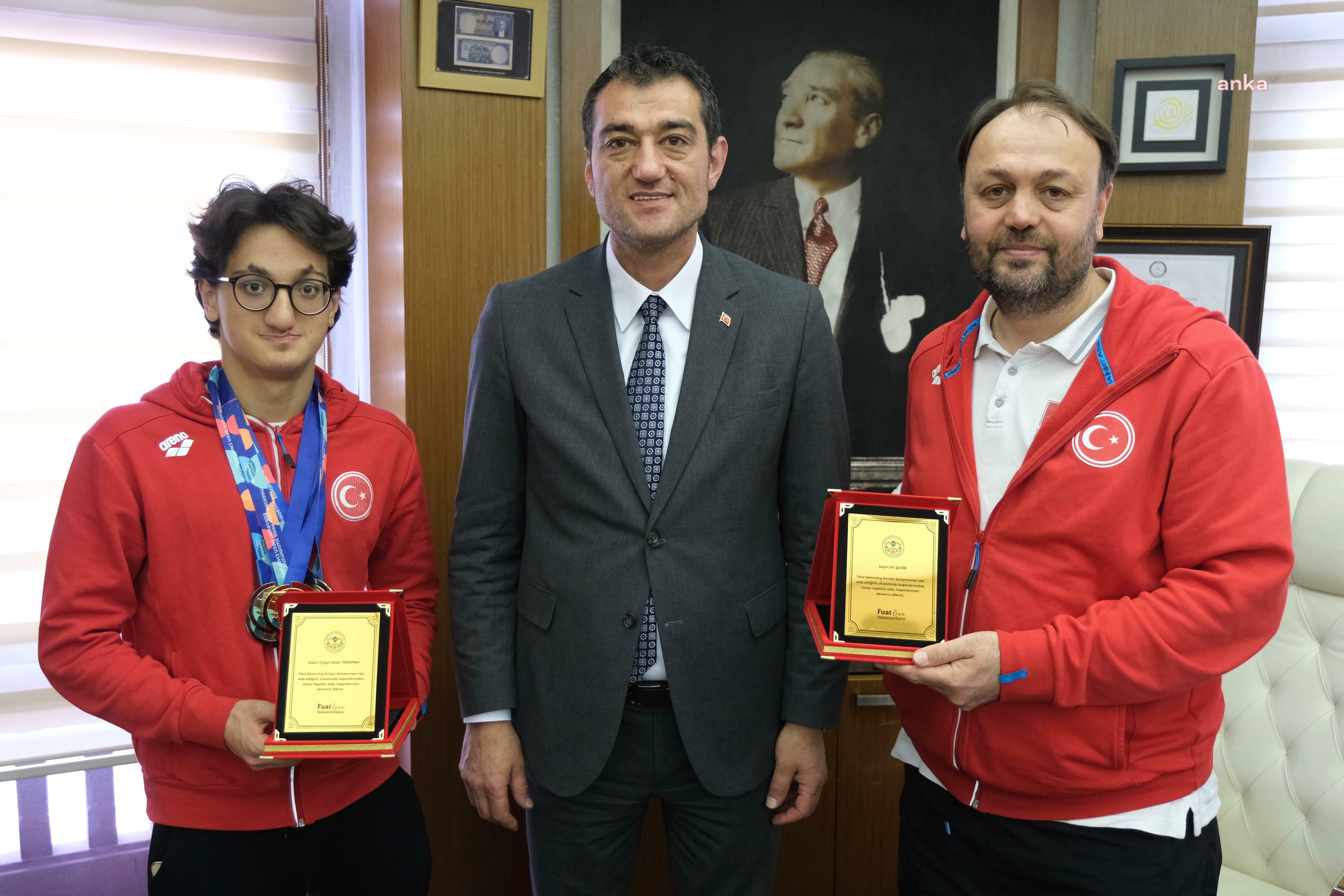 AVRUPA ŞAMPİYONU'NDAN, GİRESUN BELEDİYE BAŞKANI KÖSE’YE ZİYARET