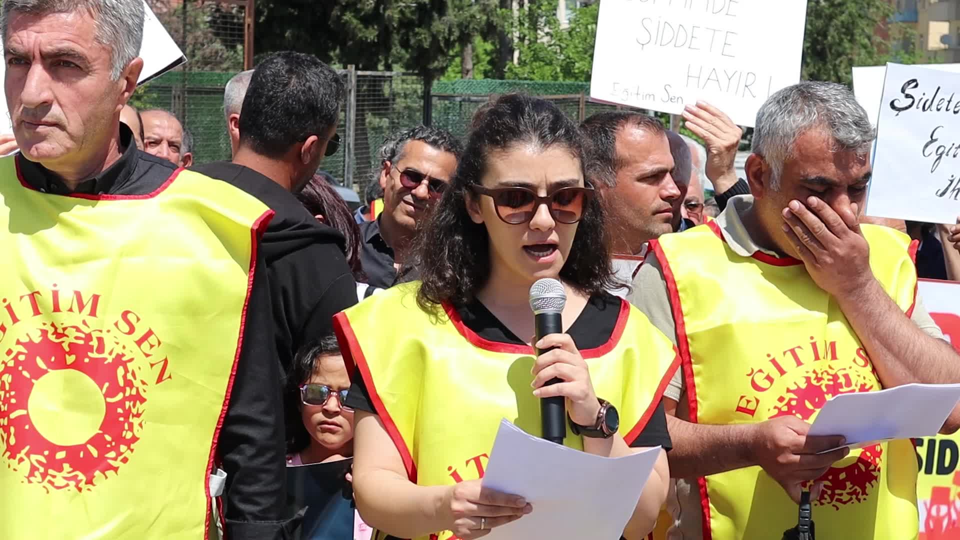 EĞİTİMCİLER MALATYA'DA DA İŞ BIRAKTI... "EMEKÇİLER CANLARINDAN ENDİŞE EDEREK OKULA GİDİYOR"