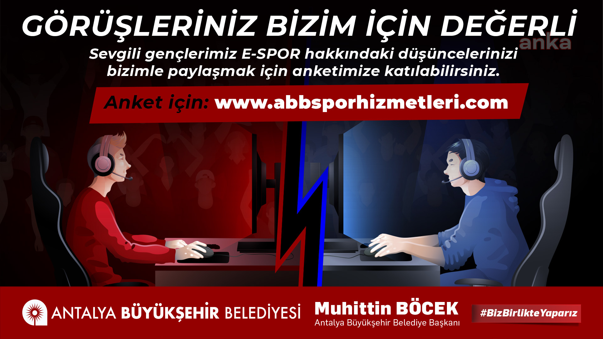 ANTALYA BÜYÜKŞEHİR BELEDİYESİ, E-SPOR ÇALIŞMALARINA BAŞLADI