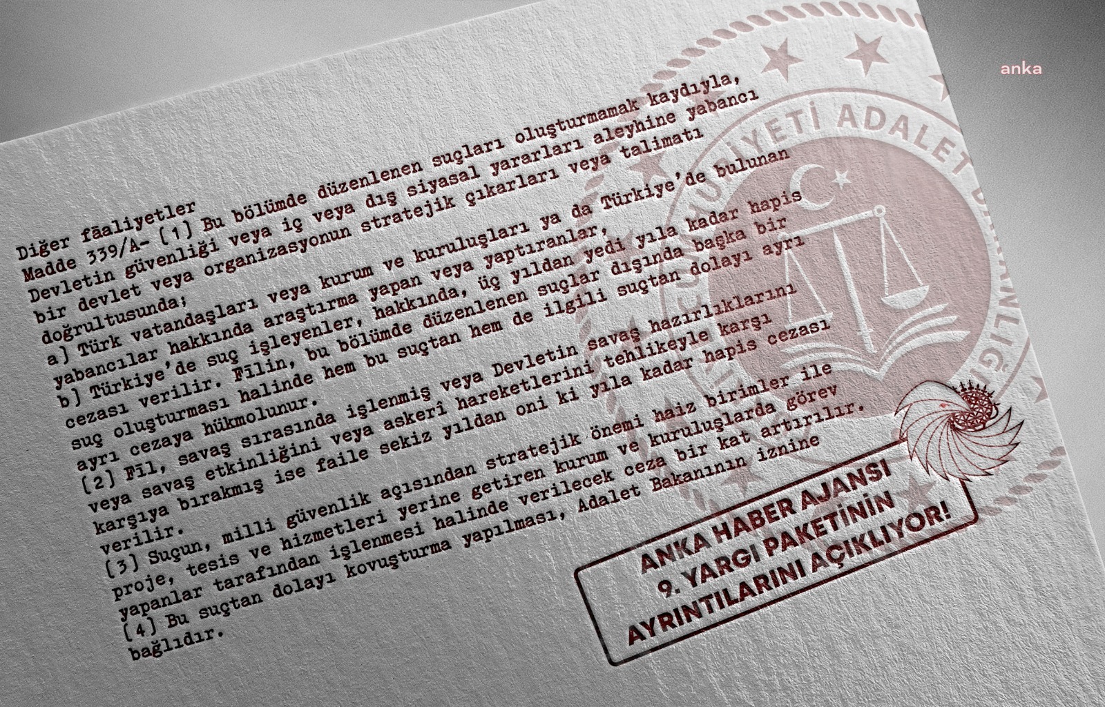 9. YARGI PAKETİ TASLAĞINA ANKA HABER AJANSI ULAŞTI: İŞTE "ETKİ AJANLIĞI" DÜZENLEMESİNİN AYRINTILARI