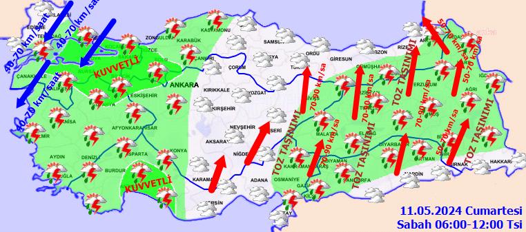 METEOROLOJİ SAĞANAK YAĞIŞA KARŞI UYARDI