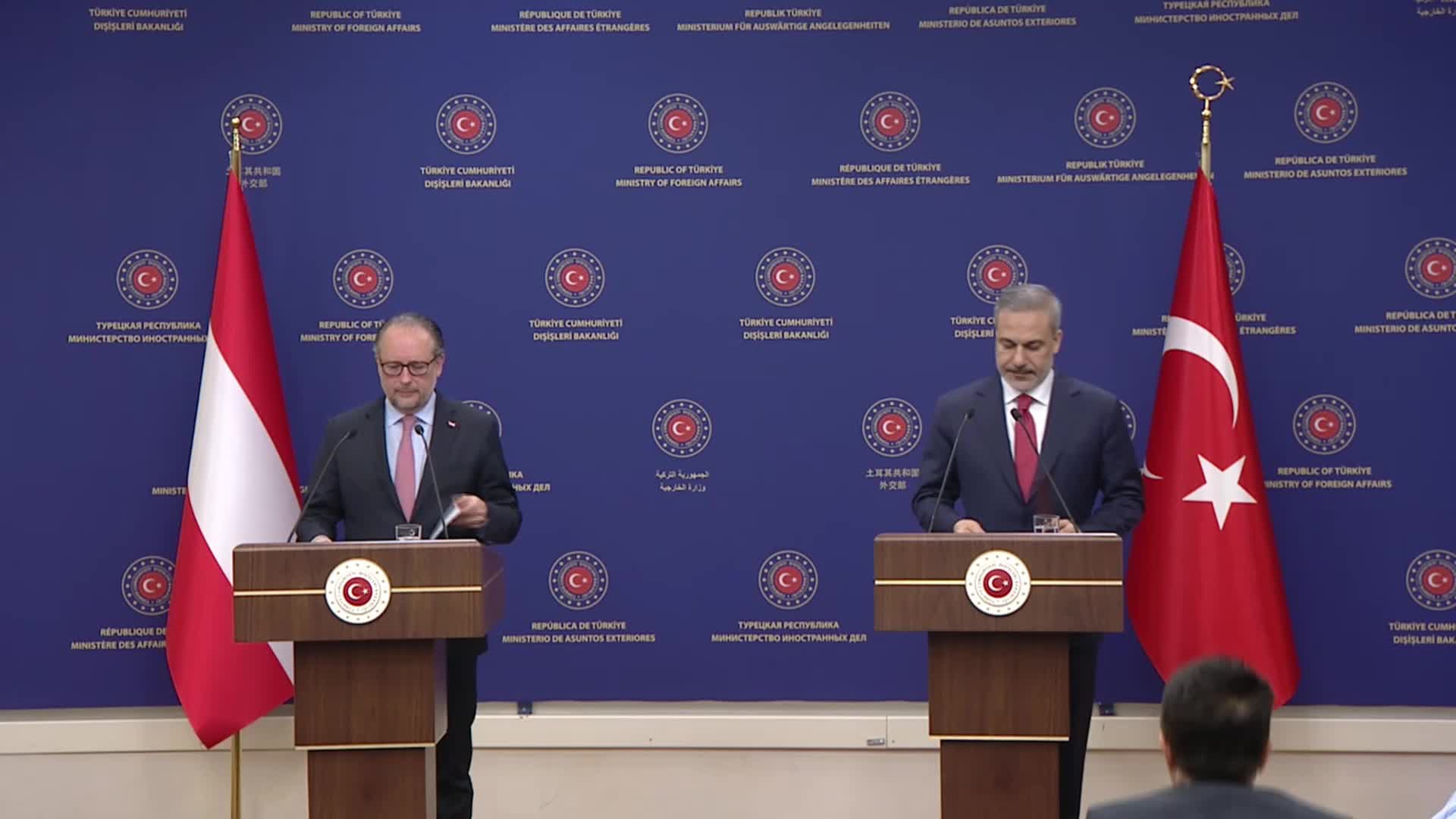 DIŞİŞLERİ BAKANI FİDAN:  ''TERÖRLE MÜCADELEDE İŞ BİRLİĞİ VE ORTAK İRADE ŞART''