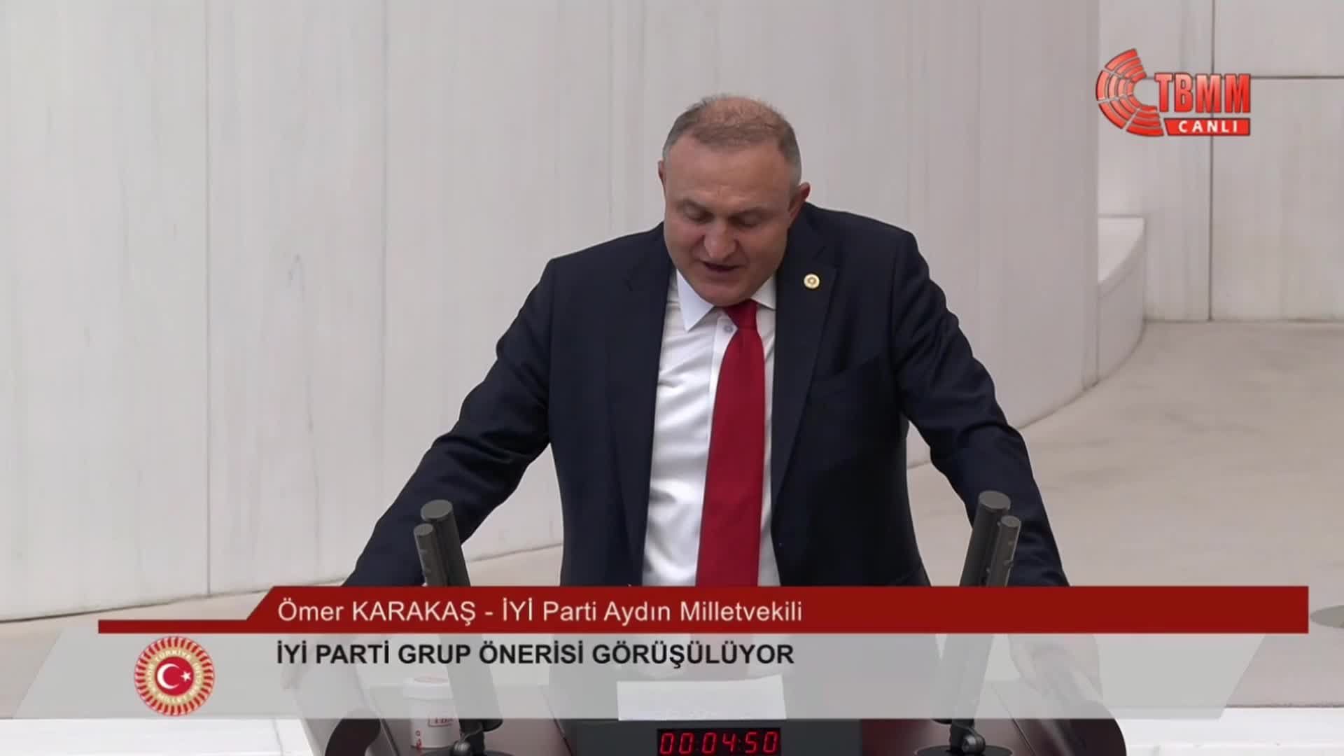 İYİ PARTİ 'KAMUDA İSRAFIN ARAŞTIRILMASINI' İSTEDİ...  İYİ PARTİ'Lİ KARAKAŞ: "BU PAKET KAMUDAKİ İSRAFIN İTİRAFIDIR"
