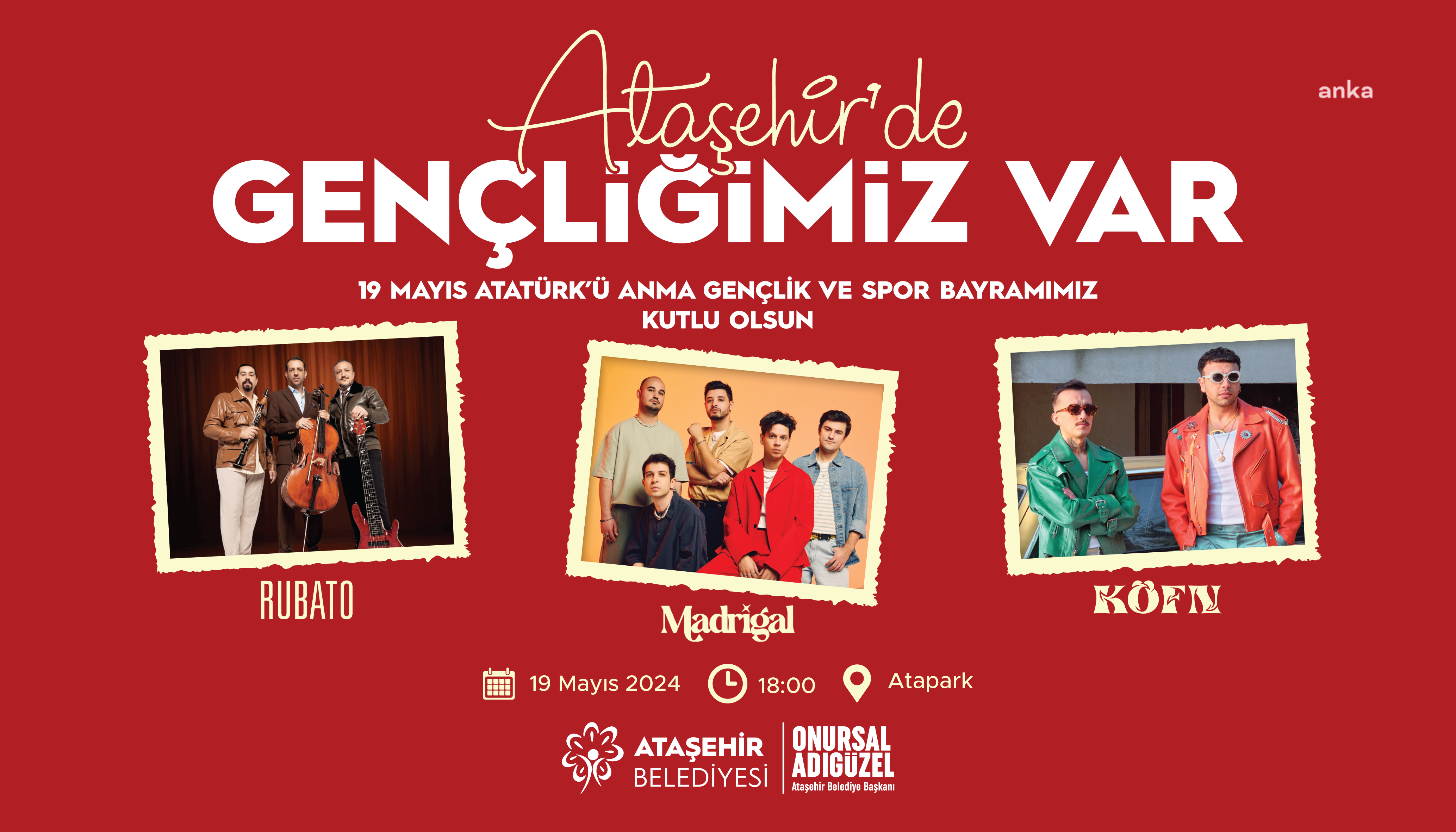 19 MAYIS, ATAŞEHİR’DE COŞKUYLA KUTLANACAK