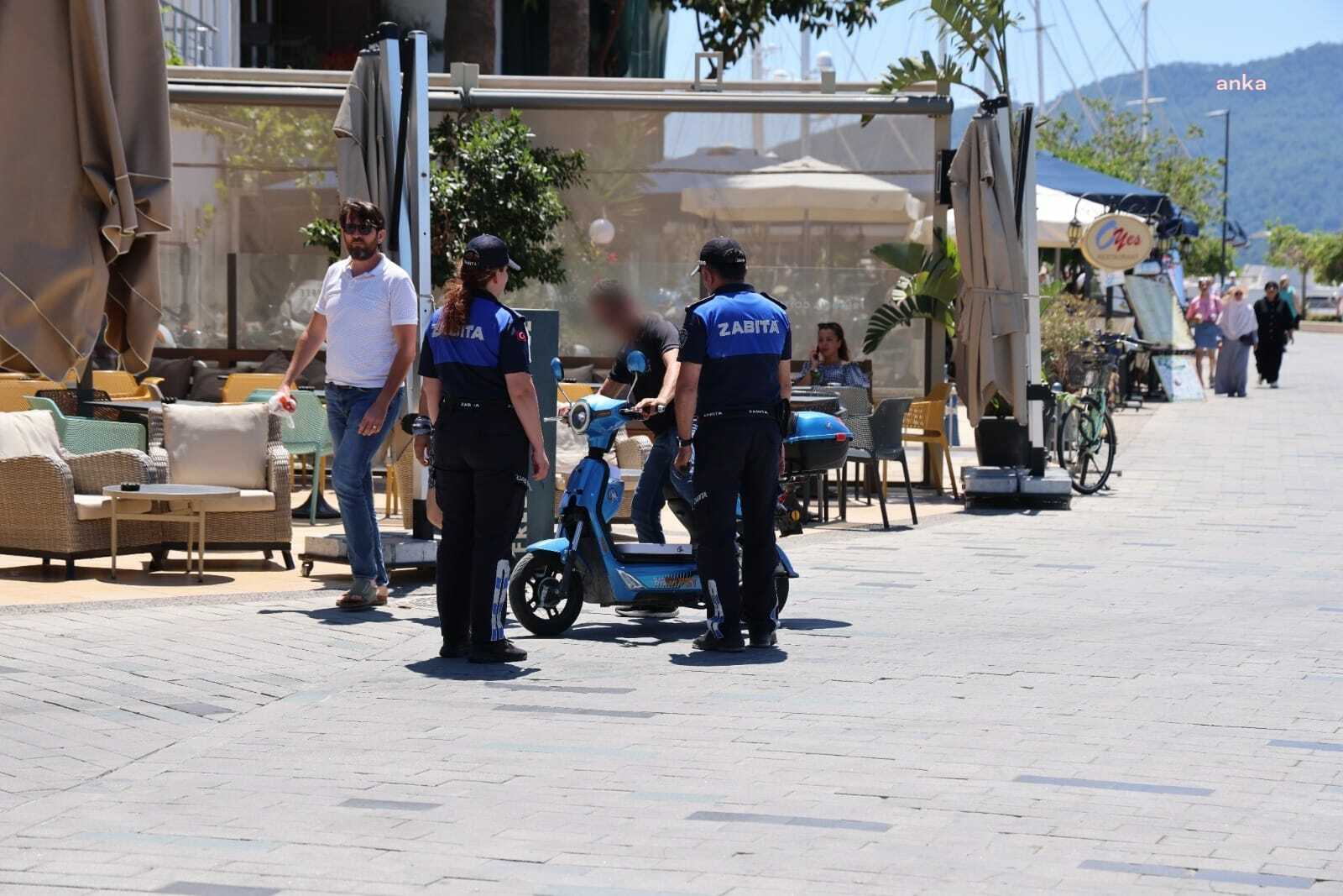 MARMARİS'TE YÜRÜYÜŞ YOLU DENETİMİ