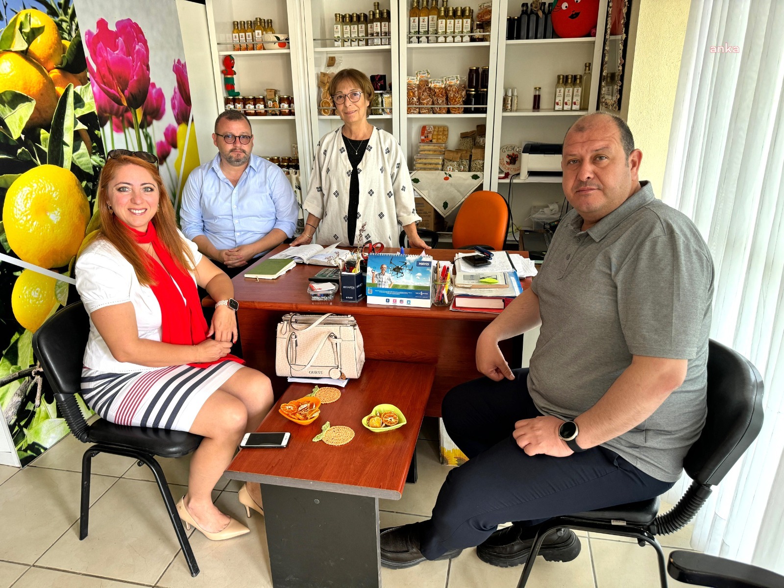 MENDERES BELEDİYE BAŞKANI ÇİÇEK’TEN KOOPERATİFLERE ZİYARET