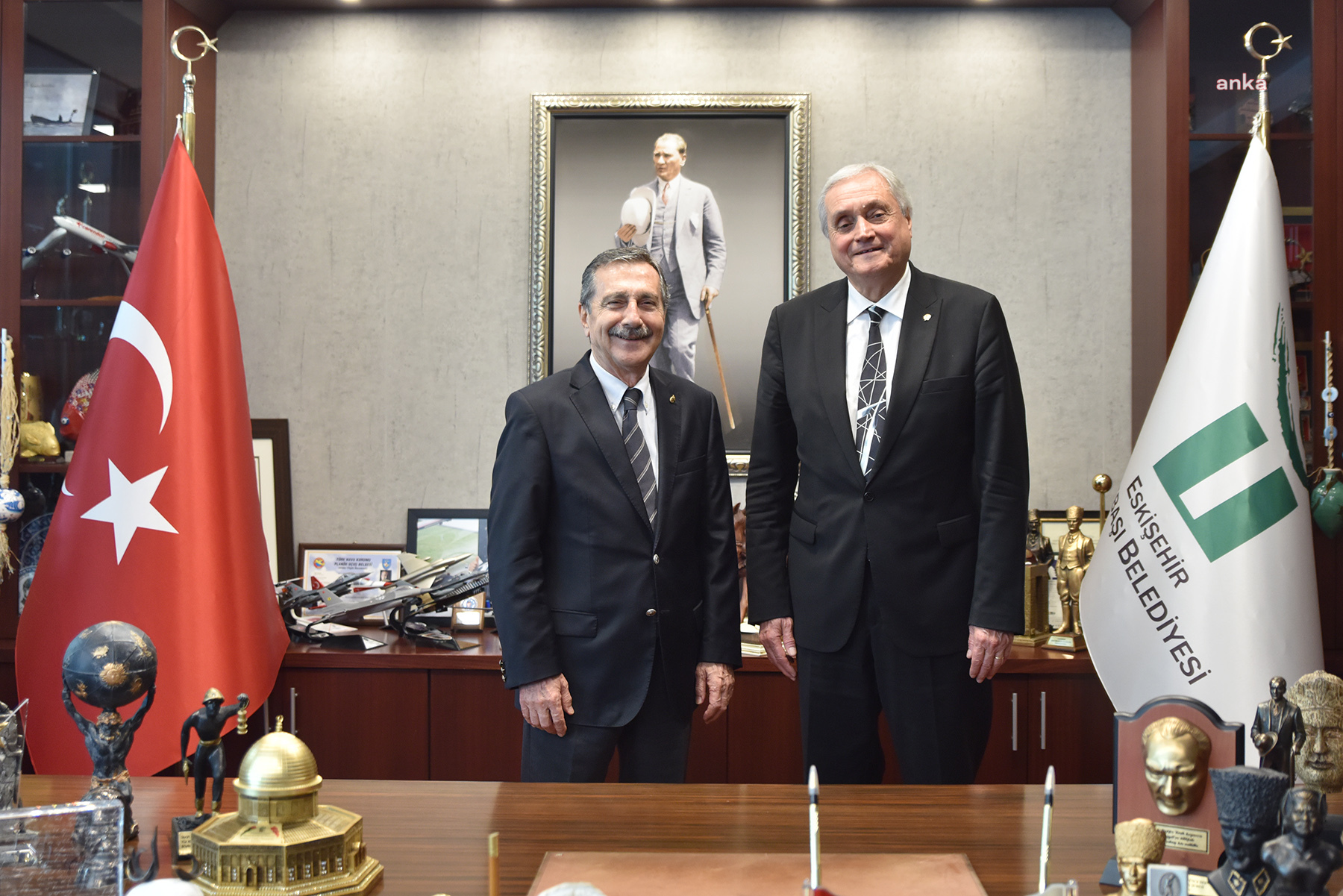 Tepebaşı Belediye Başkanı Ataç, Bozüyük Belediye Başkanı Bakkalcıoğlu’nu ağırladı