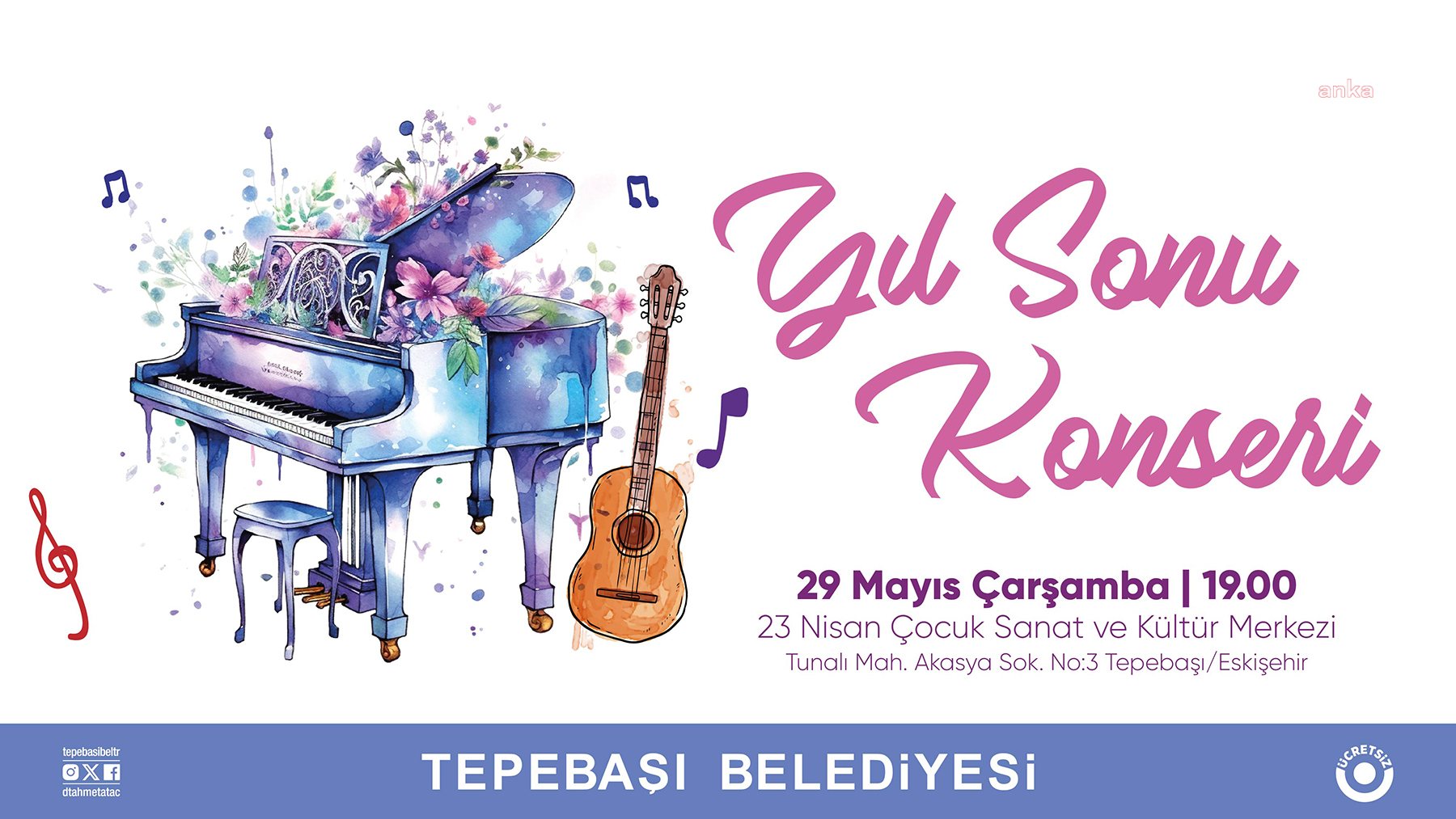 Tepebaşı’nda çocuk piyanistler yıl sonu konseri verecek