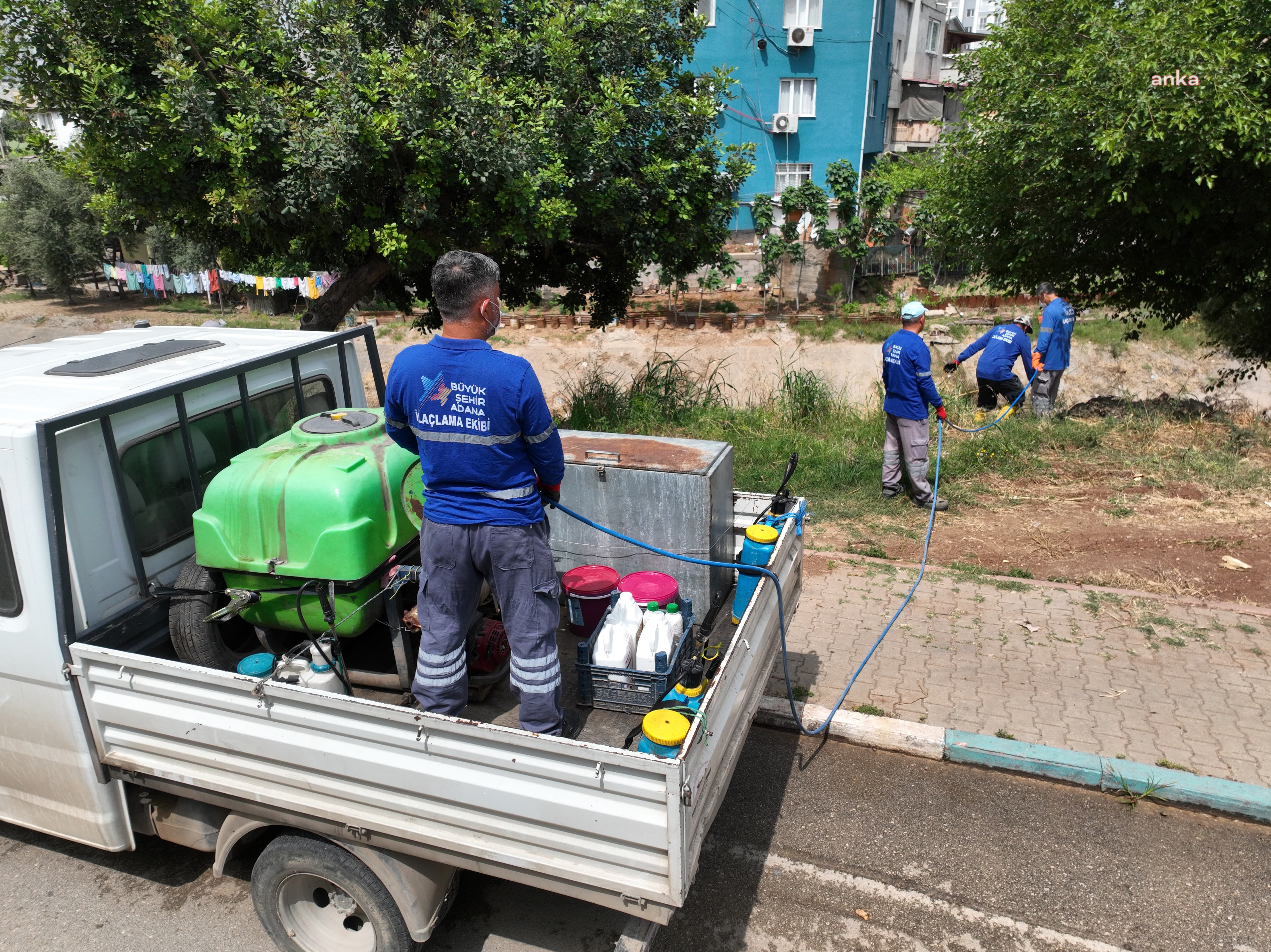 Adana Büyükşehir, ilaçlama çalışmalarına kesintisiz devam ediyor