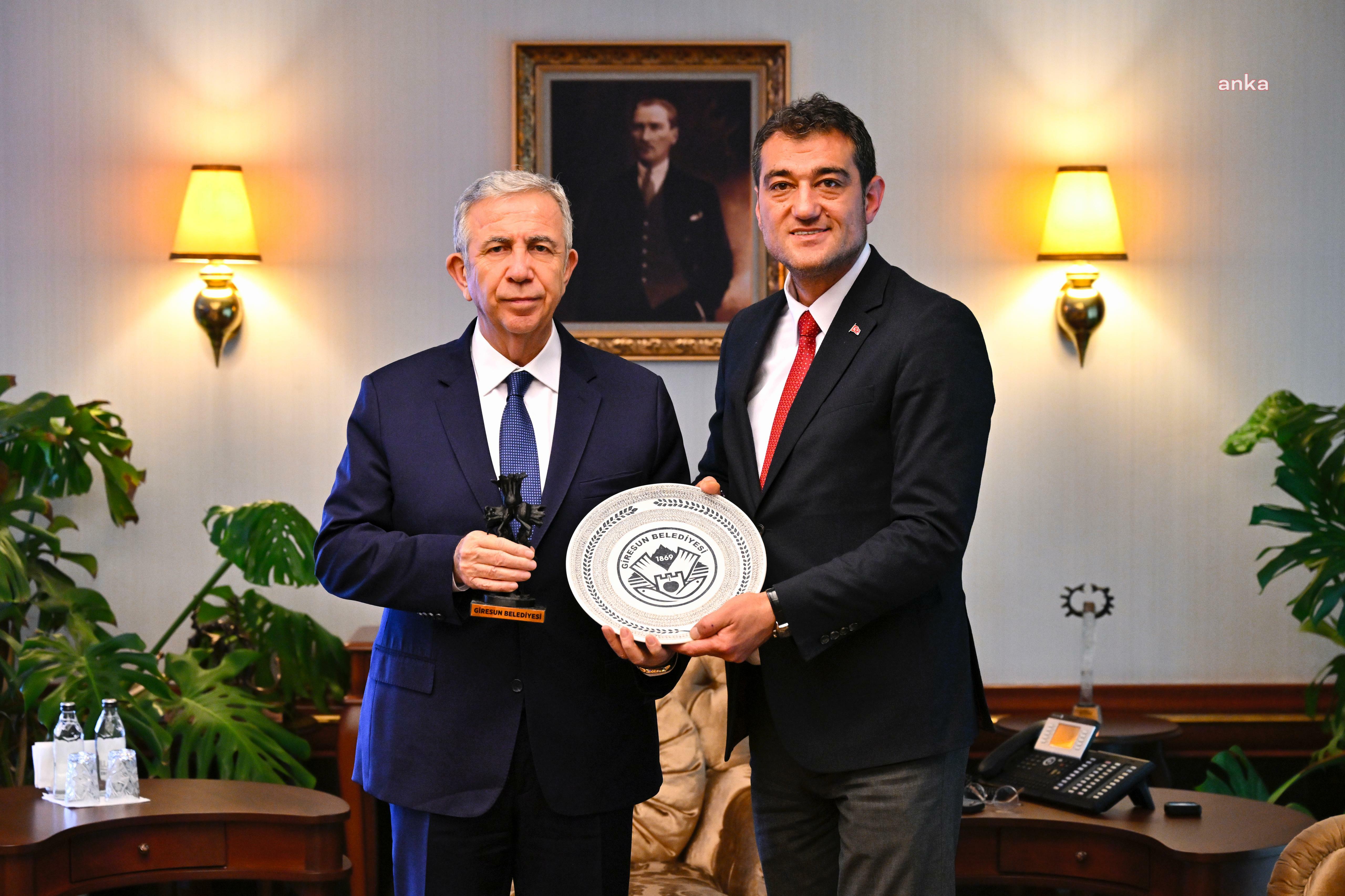 Giresun Belediye Başkanı Köse, Mansur Yavaş’ı ziyaret etti