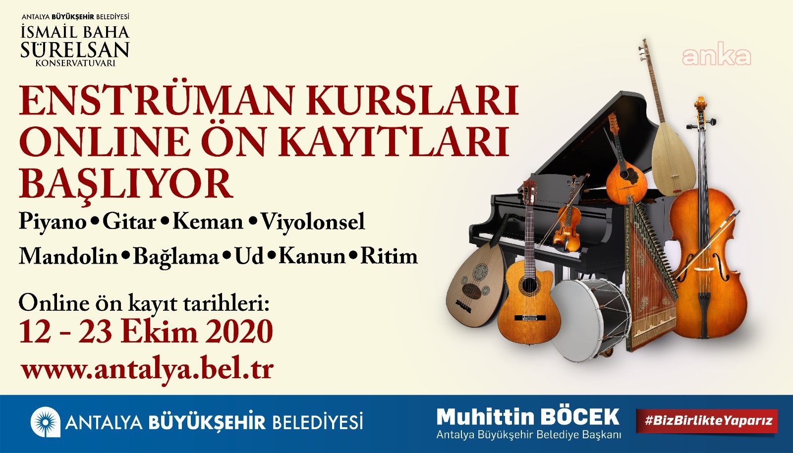 İSMAİL BAHA SÜRELSAN KONSERVATUVARI’NDA KURS KAYITLARI BAŞLIYOR