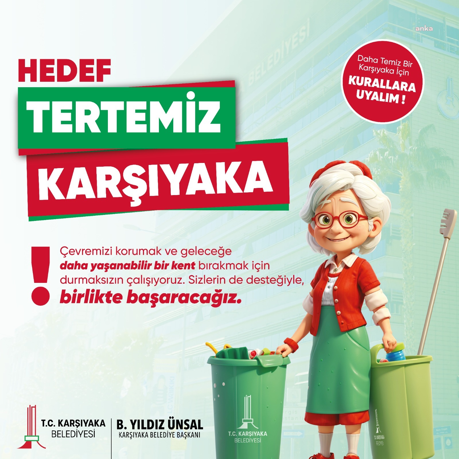 Karşıyaka Belediye Başkanı Ünsal: "Birlikte pırıl pırıl bir kent yaratacağız"