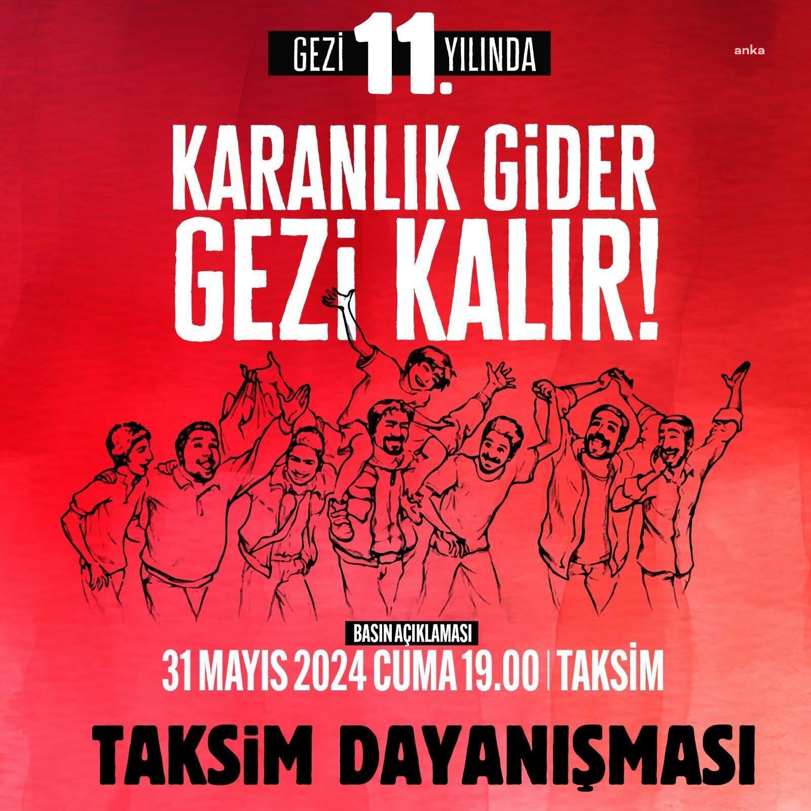 Taksim Dayanışması: Gezi'nin 11. yılında Taksim'de basın açıklaması yapılacak