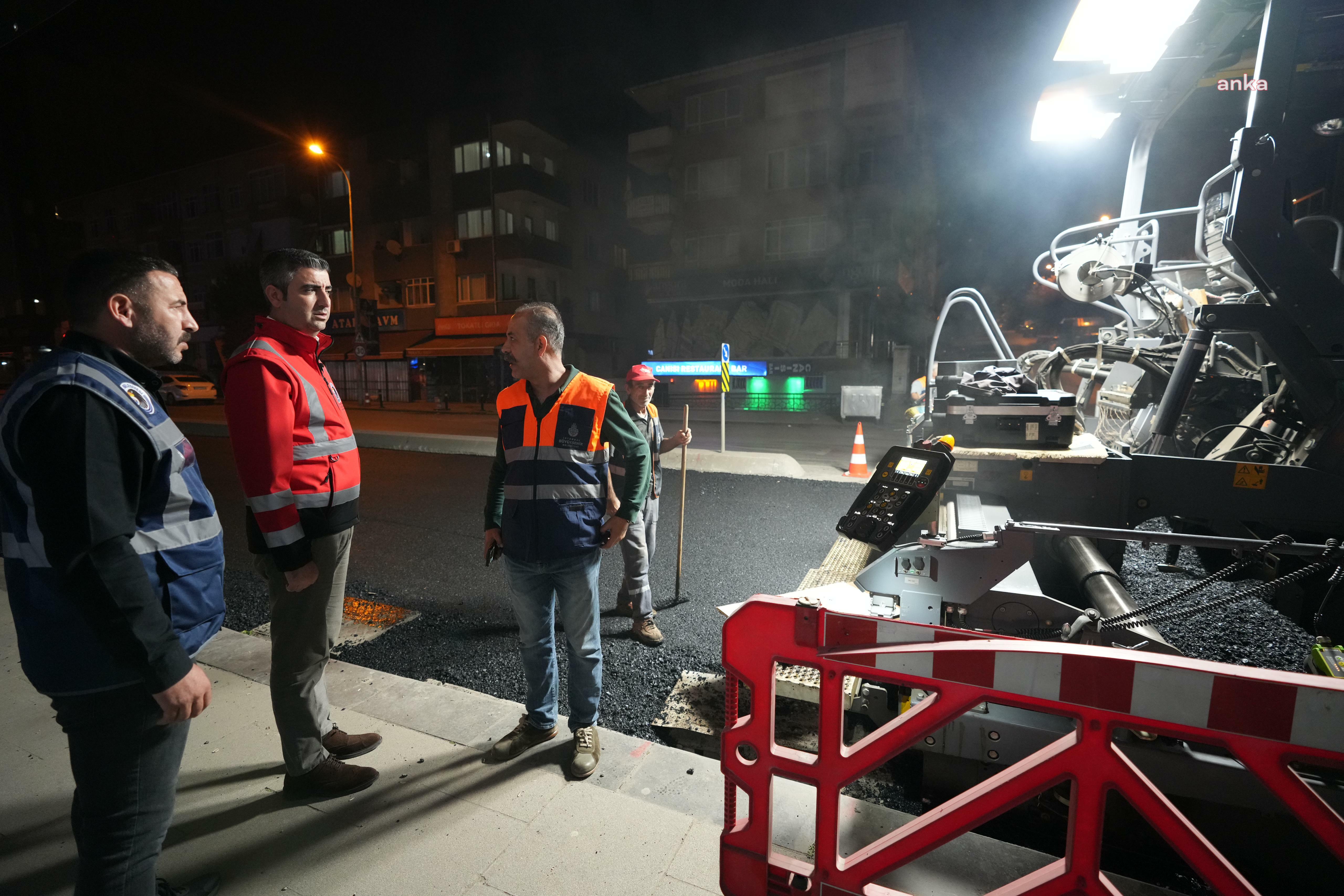 Kartal Belediye Başkanı Yüksel’den gece mesaisi