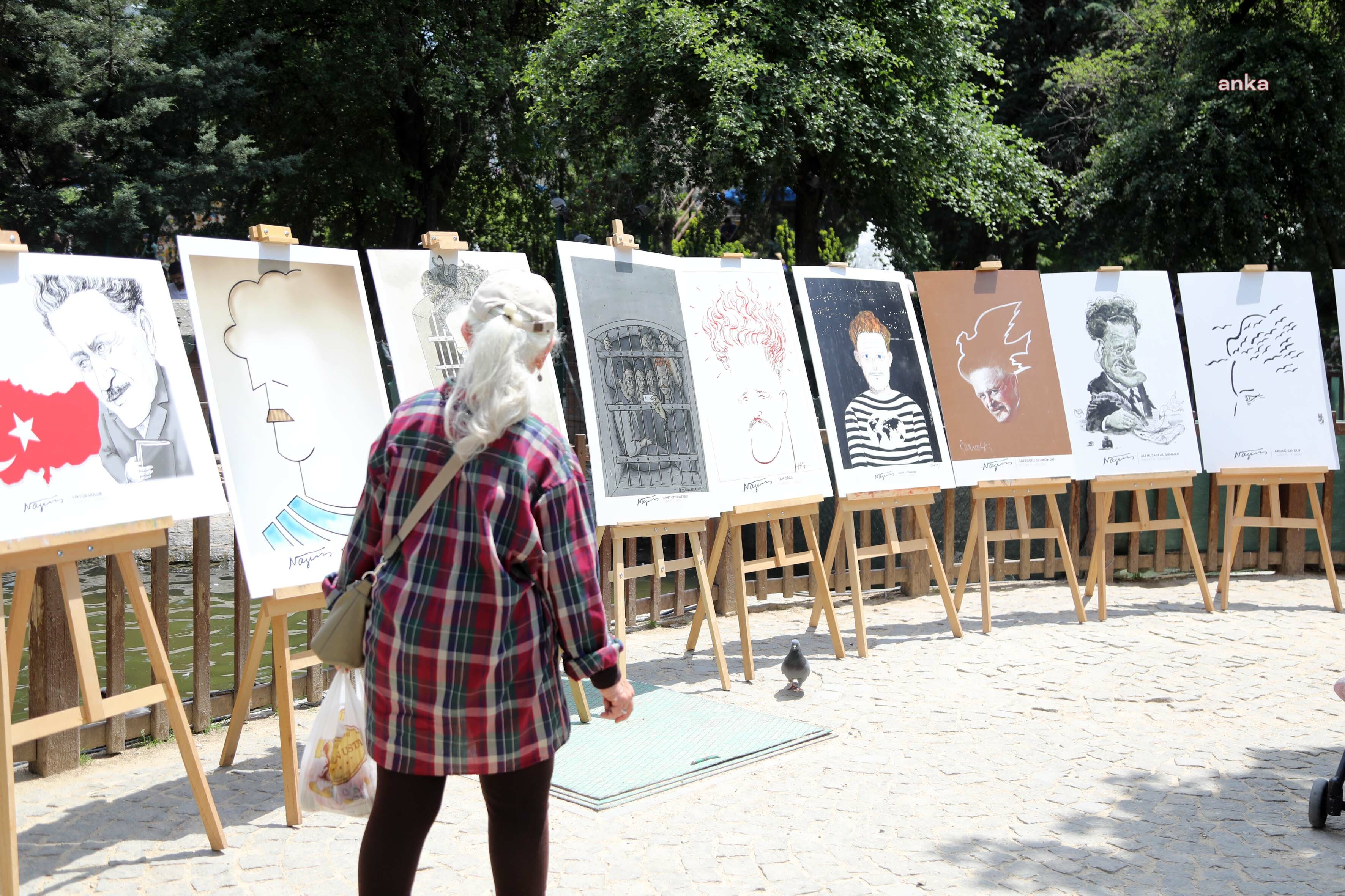 “Nazım Hikmet Karikatürleri Sergisi” Kuğulupark’ta