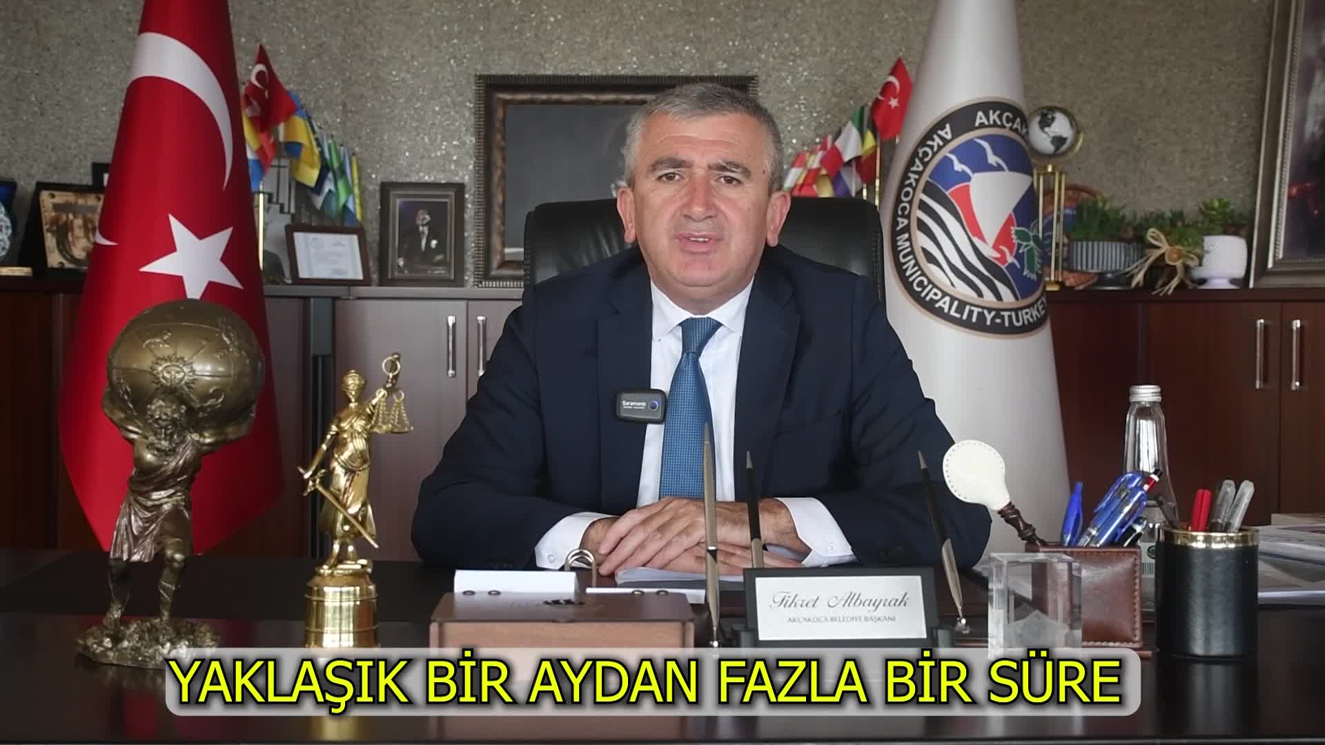 Akçakoca Belediye Başkanı Albayrak: "Gelmeye devam eden faturalar nedeniyle toplam borç 360 milyon TL'yi bulacak"