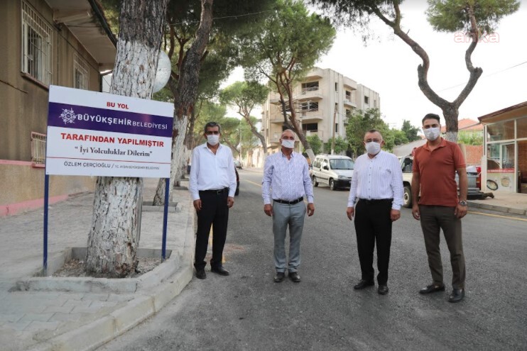 AYDIN BÜYÜKŞEHİR BELEDİYESİ ATÇA JURNALI CADDESİ'Nİ SICAK ASFALTLA BULUŞTURDU