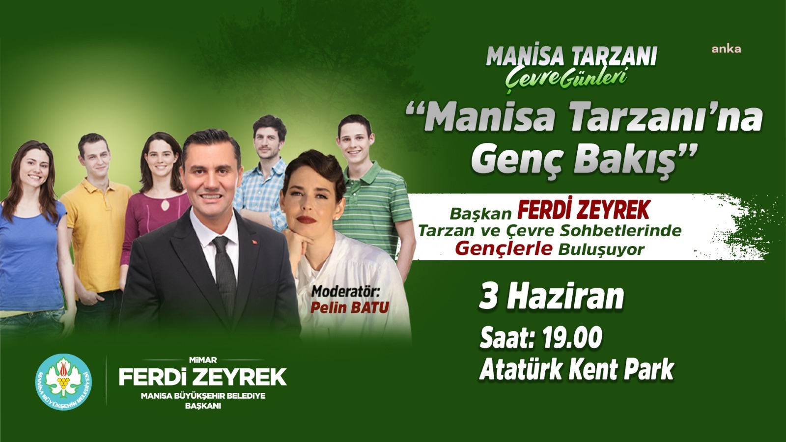 Manisa Büyükşehir Belediye Başkanı Ferdi Zeyrek, gençlerin sorularını yanıtlayacak