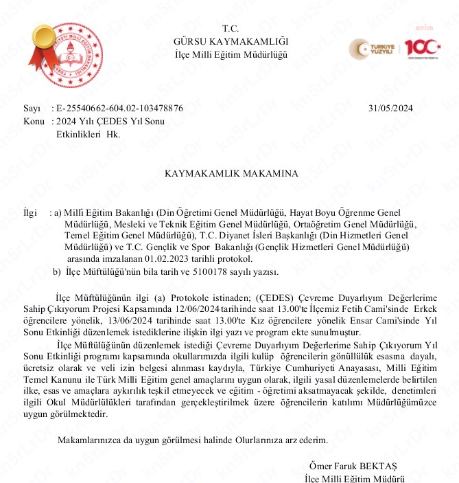 Ankara'dan sonra Bursa'da da öğrenciler camiye çağrıldı