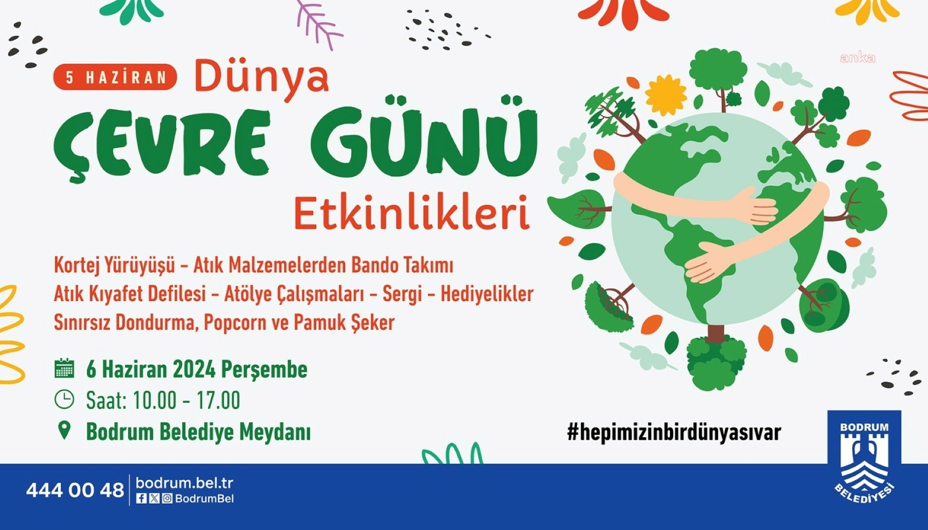 Bodrum Belediyesi'nden Dünya Çevre Günü etkinlikleri