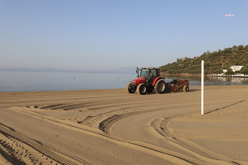 Menderes plajları sezona hazırlanıyor