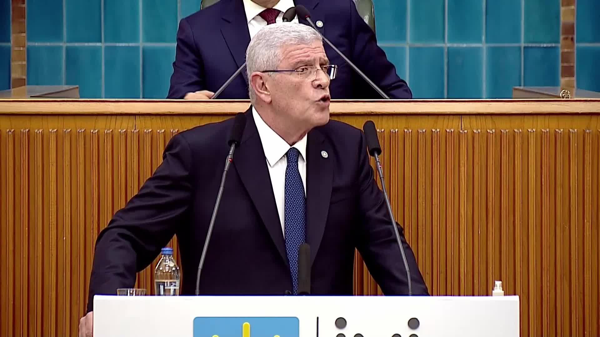 İYİ Parti grup toplantısı... Dervişoğlu: "22 yıllık iktidarınızda her şey oldunuz ama bir tek Türk olamadınız"