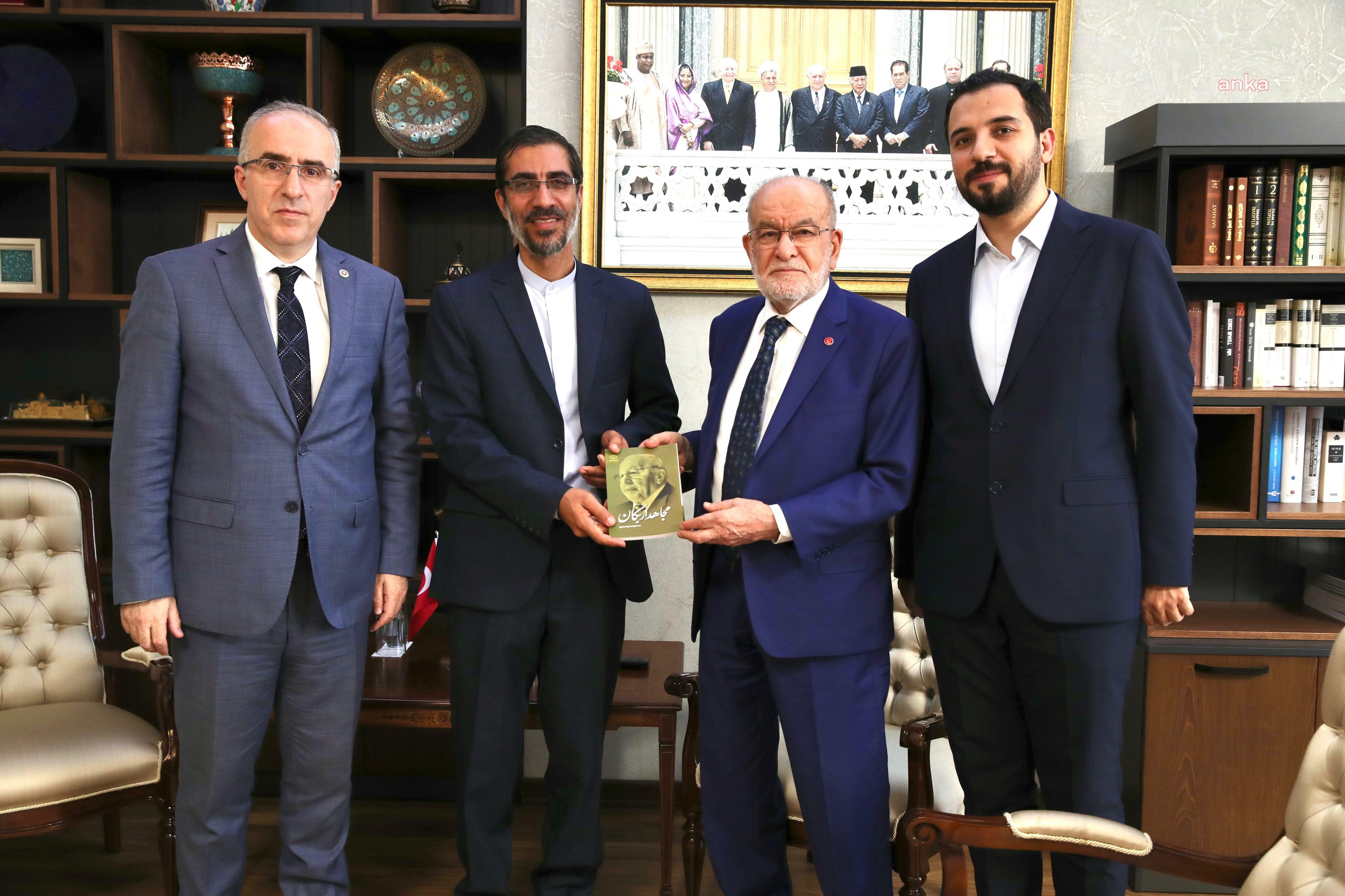 Saadet Partisi Genel Başkanı Karamollaoğlu, İran'dan konuklarını ağırladı