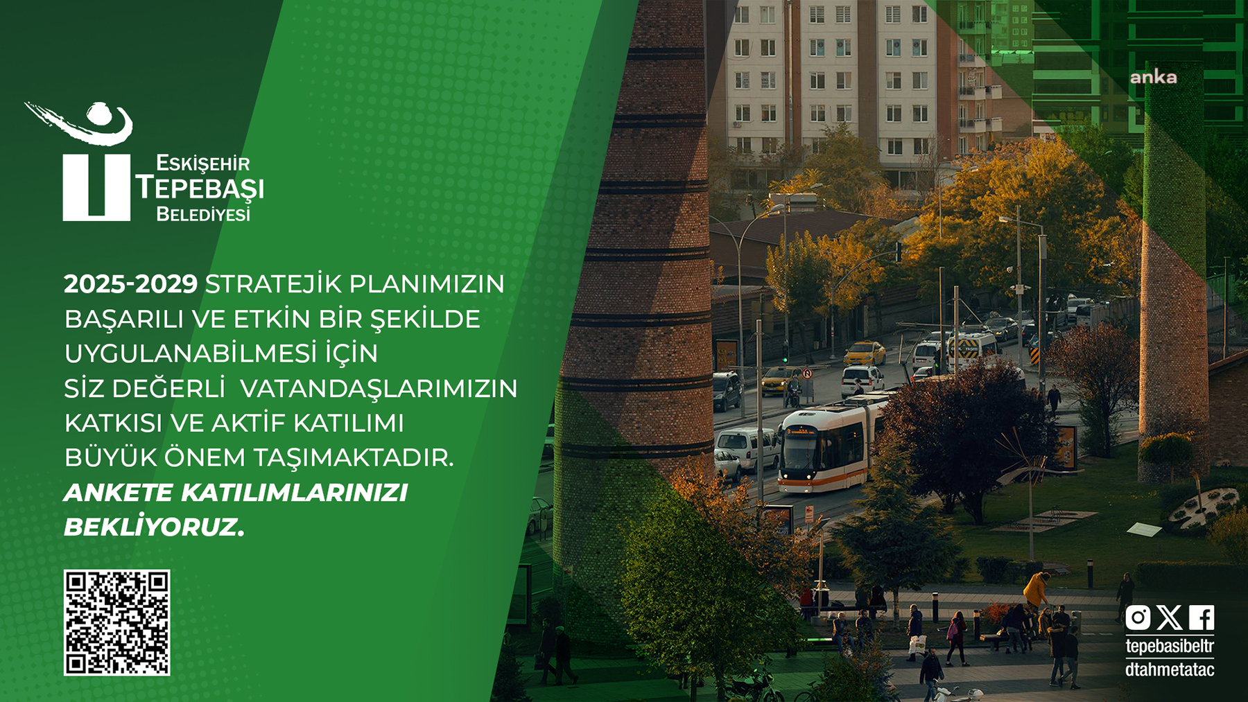 Tepebaşı Belediyesi, “2025-2029 Stratejik Plan” için anket hazırladı