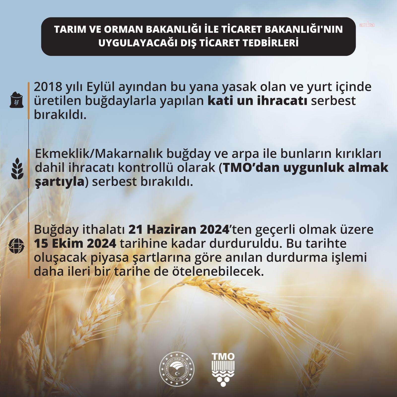 TMO 2024 hububat alım fiyatları açıklandı