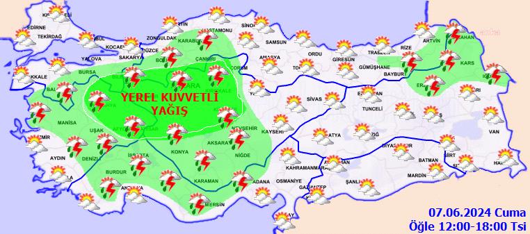 Meteoroloji'den yurdun büyük bir bölümü için yağış uyarısı