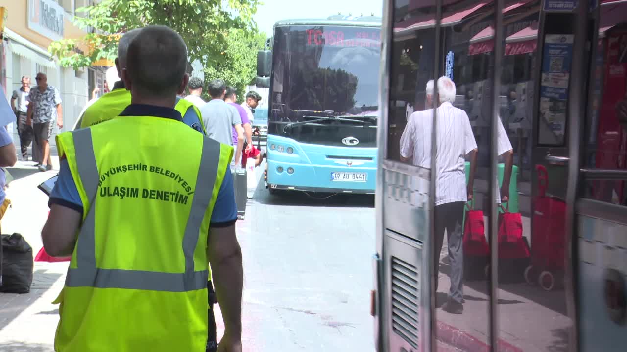 Antalya Büyükşehir’den halk otobüslerinde klima denetimi