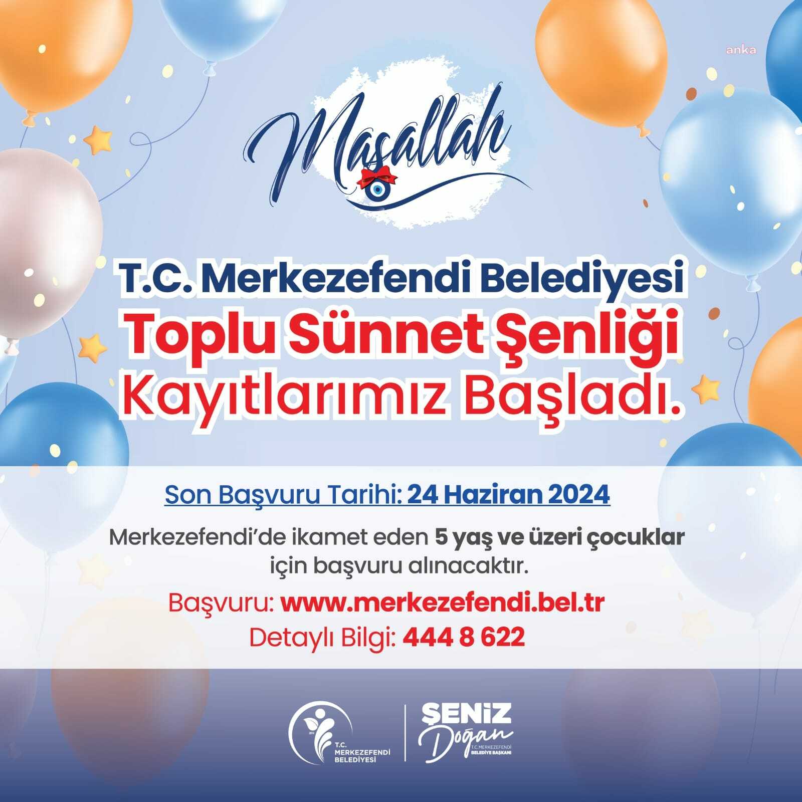 Merkezefendi'de toplu sünnet etkinliği kayıtları başladı