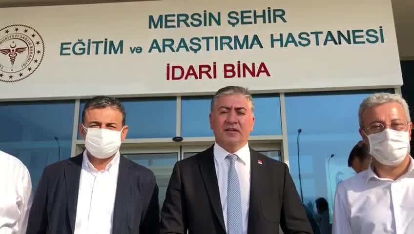 CHP'Lİ VEKİLLER COVID-19 TEDAVİSİ GÖREN AZİZ AYDINLIK'I ZİYARET ETTİ