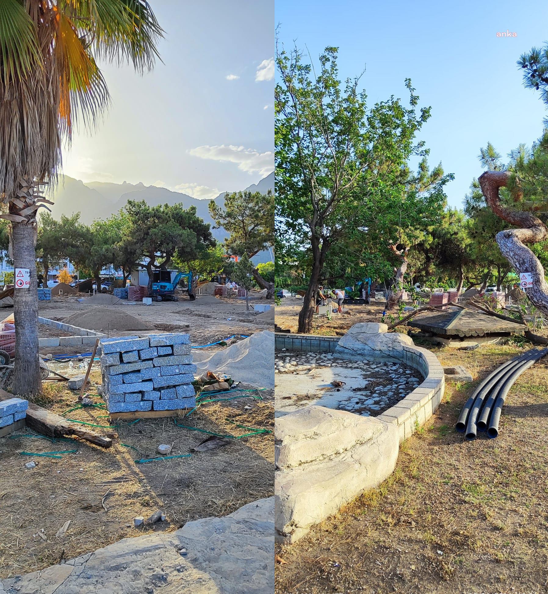 Beldibi halkı tepkili: "Atatürk Parkı, park olarak korunmalı"