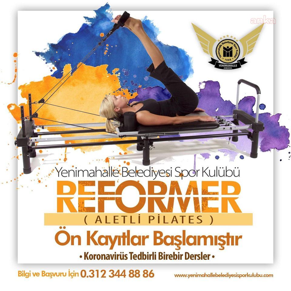 YENİMAHALLE'DE ALETLİ PİLATES EĞİTİMLERİ BAŞLIYOR