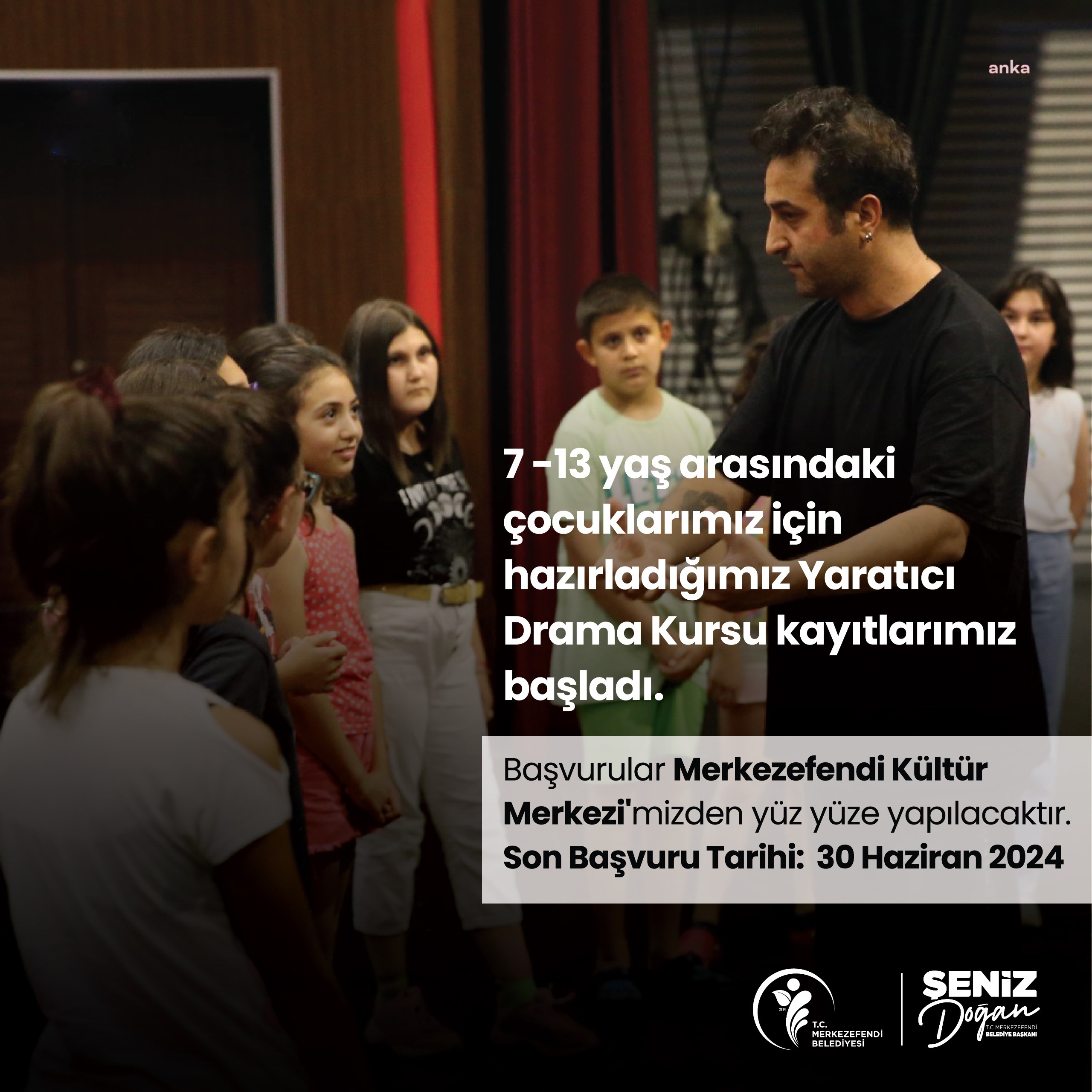 Merkezefendi’de “Yaratıcı Drama” kursuna kayıtlar başladı