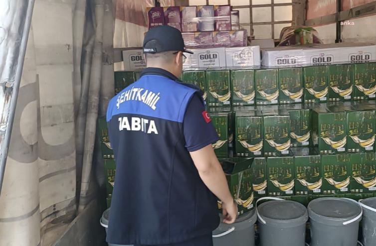 Şehitkamil’de 2 bin 398 litre sahte zeytinyağı ele geçirildi