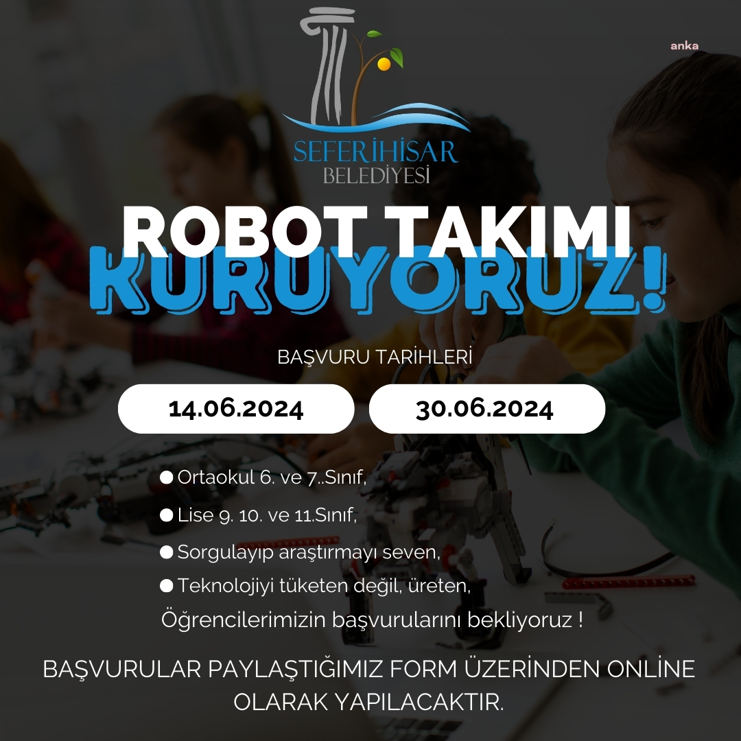 Seferihisar Belediyesi, 'Robot Takımı' kuruyor