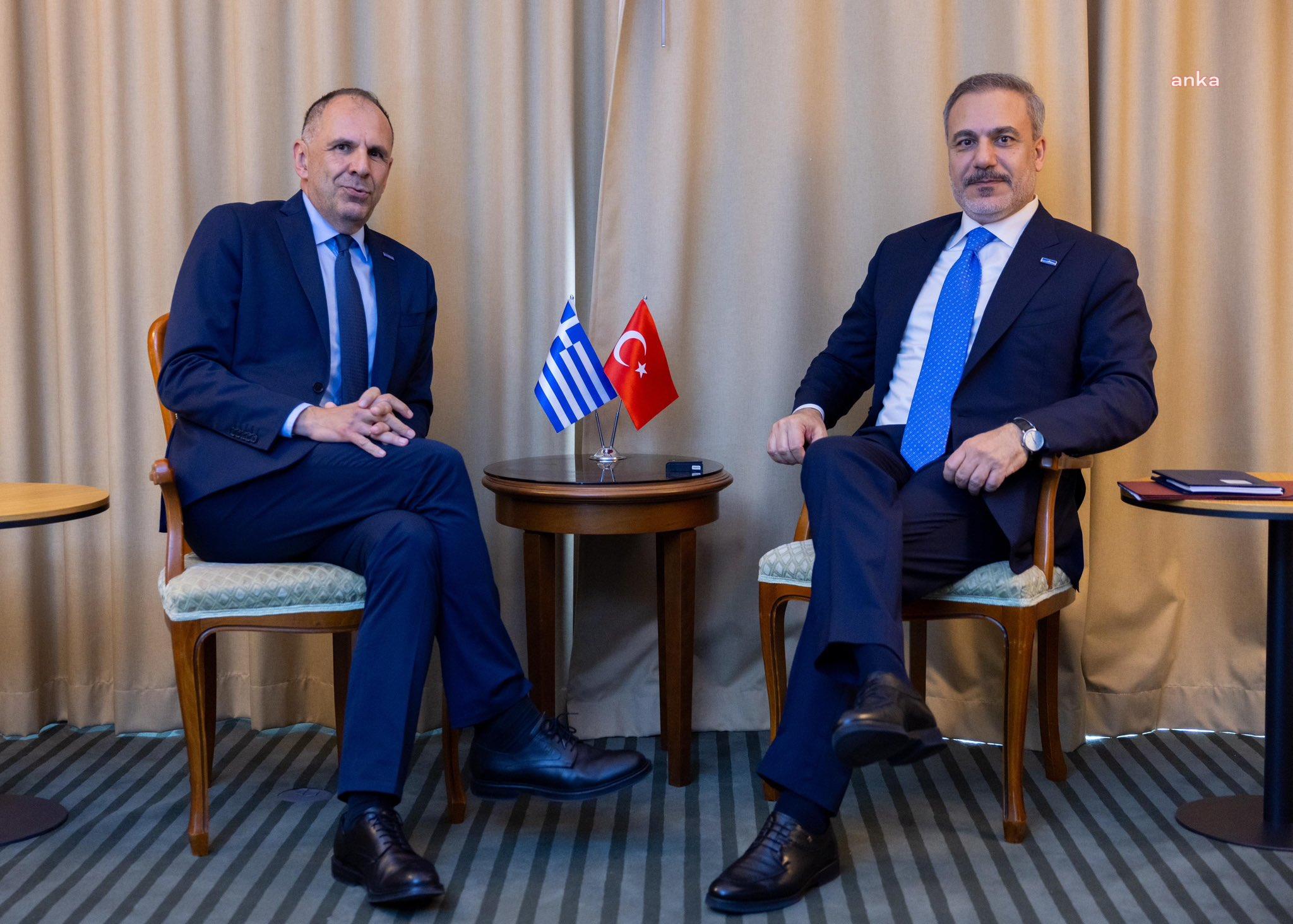 Bakan Fidan, Yunan mevkidaşı Yorgos Yerapetritis ile görüştü