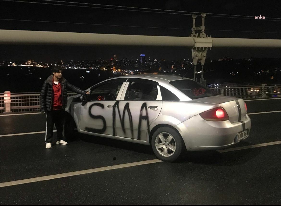 SMA eylemcisi tutuklandı