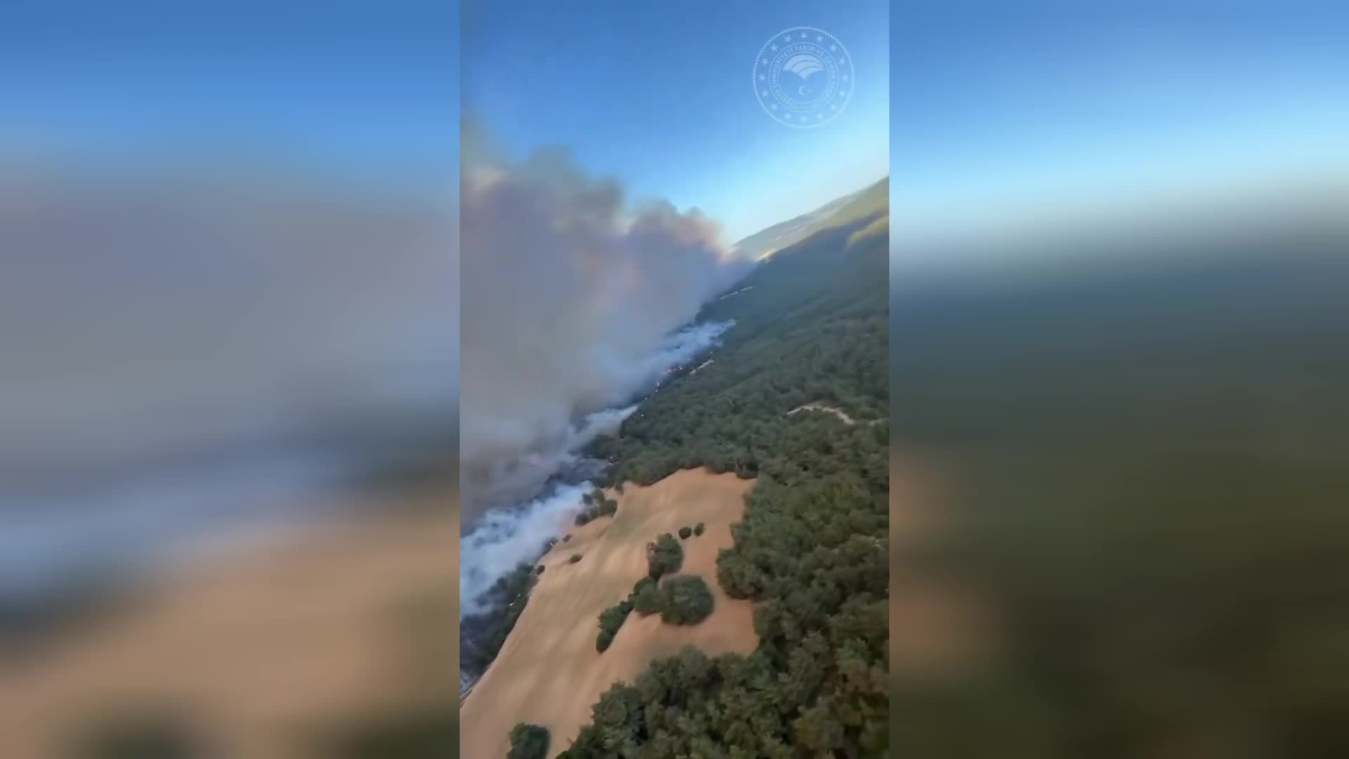 Çanakkale'de tarihi yarımadadaki orman yangını 18 saattir söndürülemedi