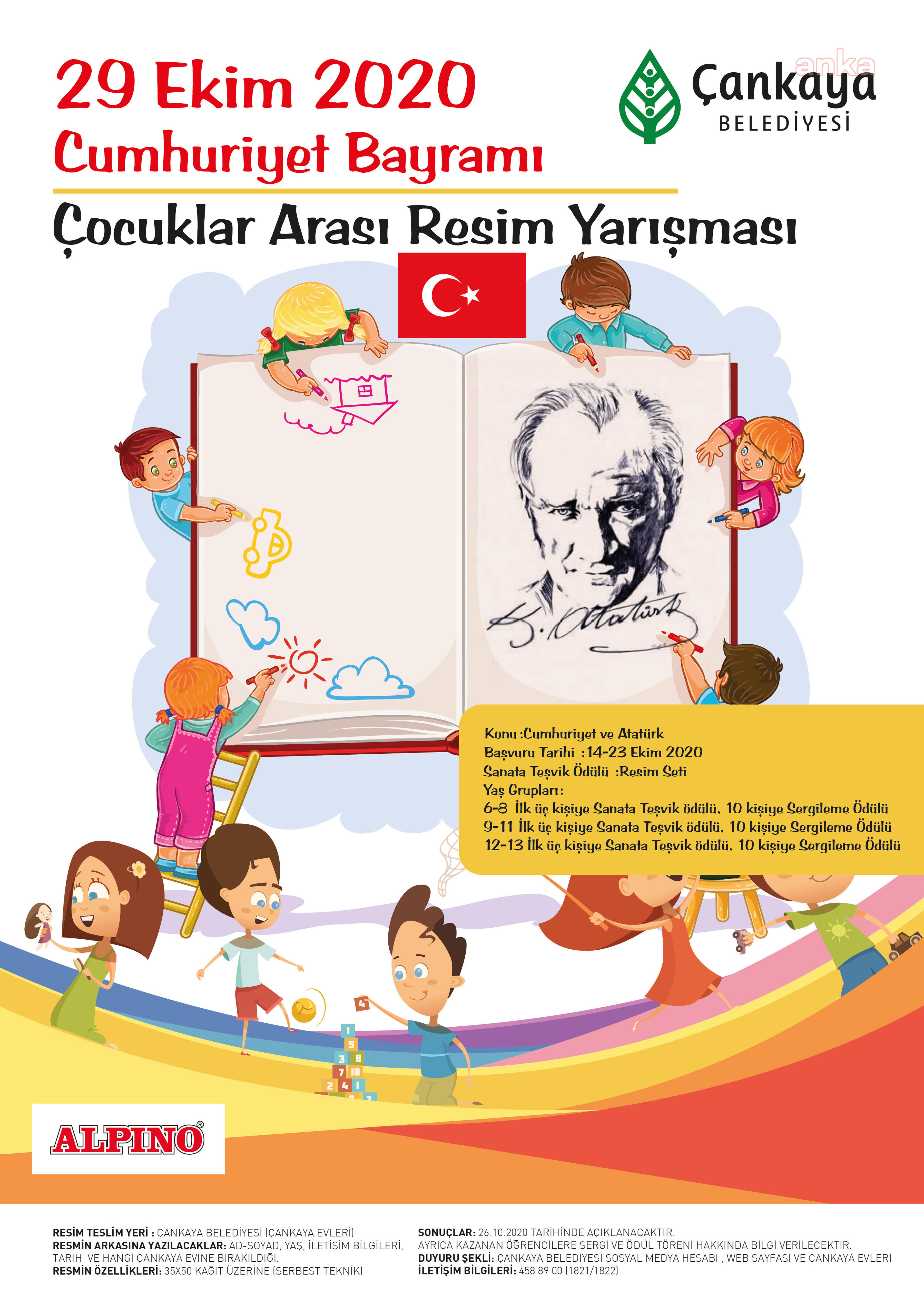 ÇANKAYA BELEDİYESİ'NDEN “ATATÜRK VE CUMHURİYET” KONULU RESİM YARIŞMASI