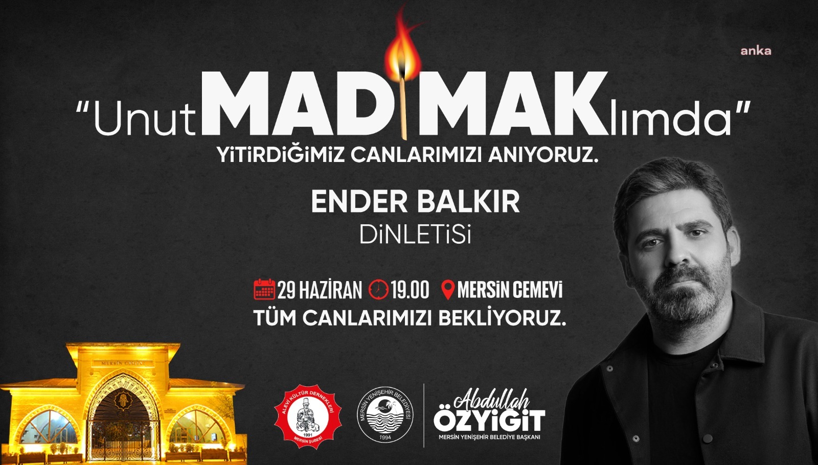 Madımak Katliamı'nda hayatını kaybedenler, Yenişehir’de anılacak