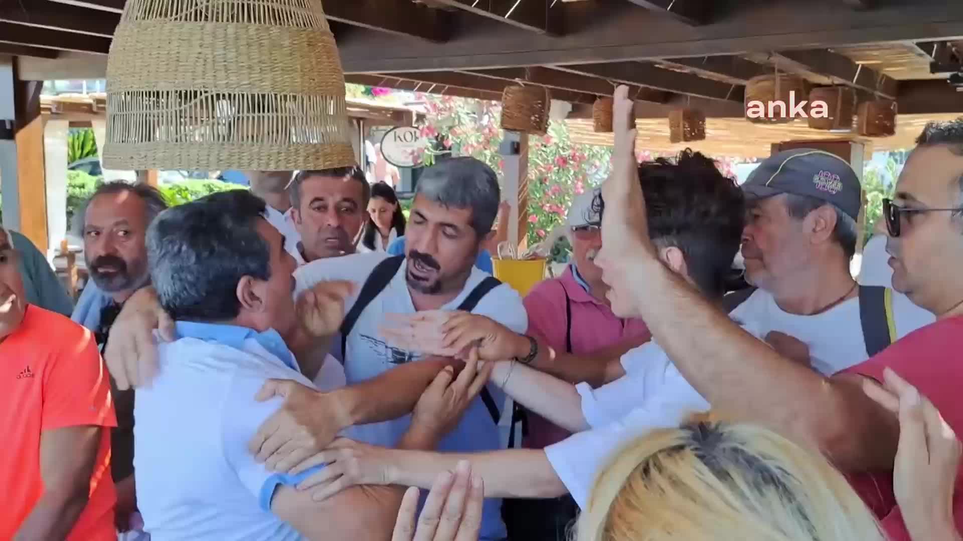 Bodrum’da vatandaşların kıyı işgaline karşı yaptıkları eylemde kavga çıktı