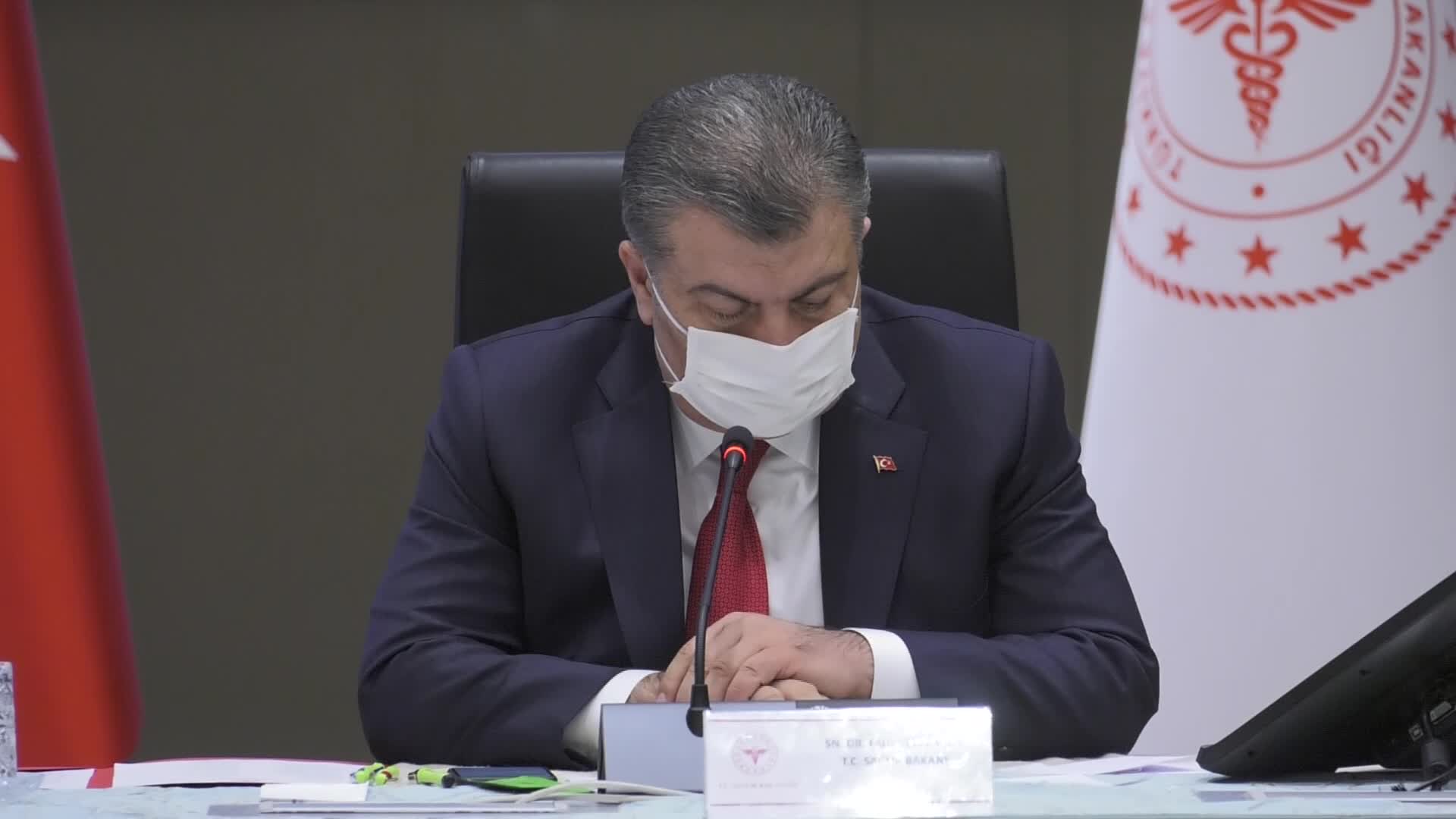 SAĞLIK BAKANI KOCA, YERLİ AŞI ORTAK ÇALIŞMA GRUBU TOPLANTISINA BAŞKANLIK ETTİ