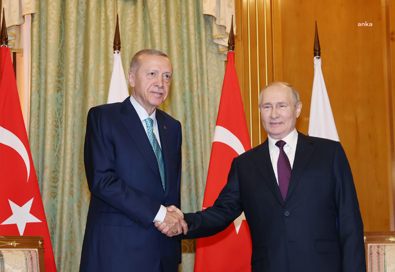 Cumhurbaşkanı Erdoğan, Rusya lideri Putin ile görüştü