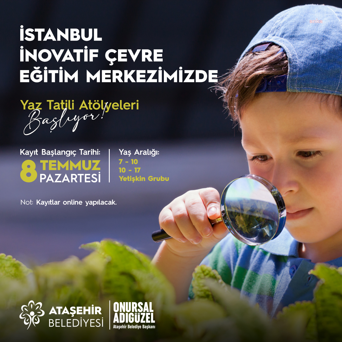 Ataşehir Belediyesi’nden çevre konusunda farkındalık oluşturacak 10 yaz atölyesi