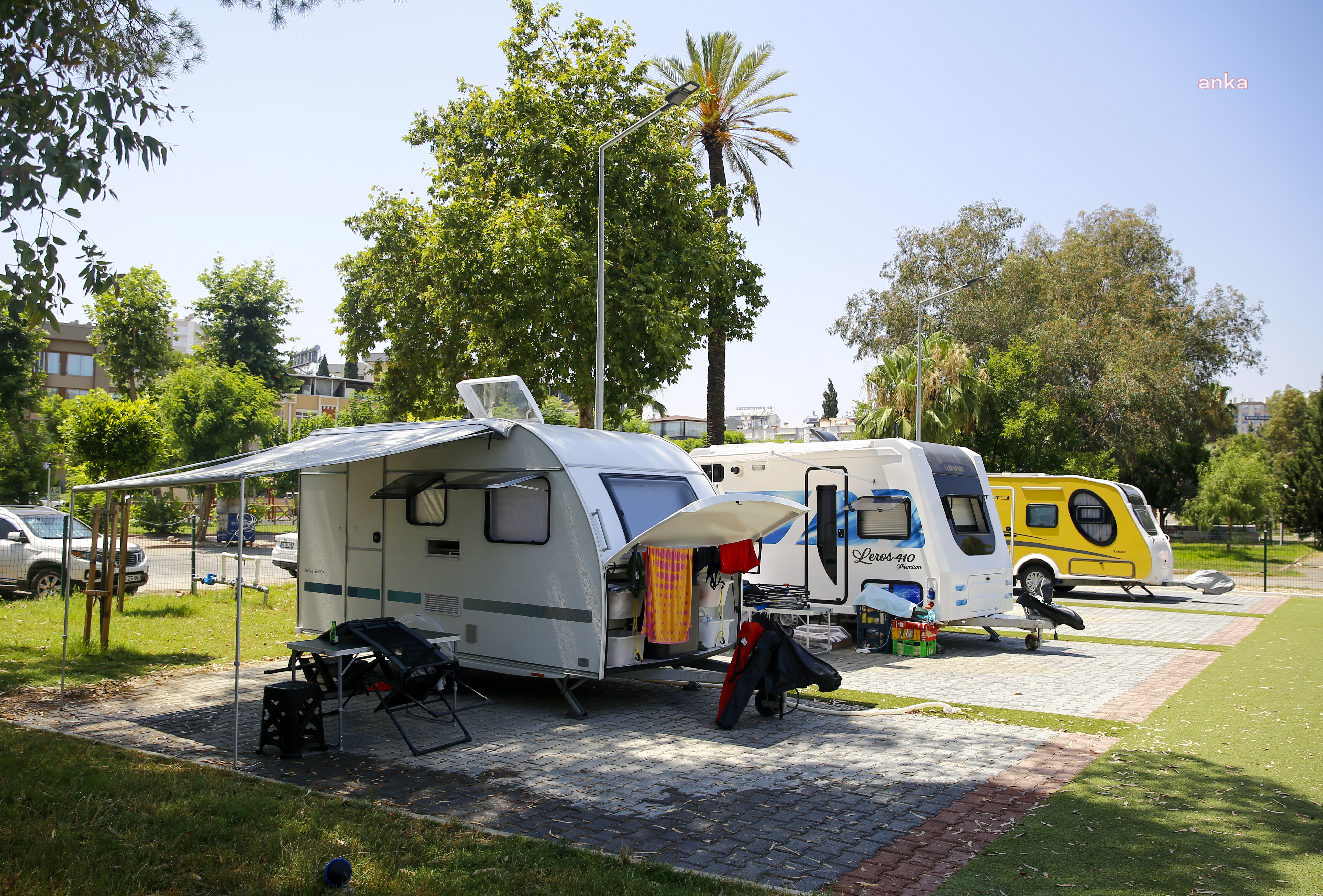 Antalya Büyükşehir'e bağlı Karavan Park’a tatilci akını