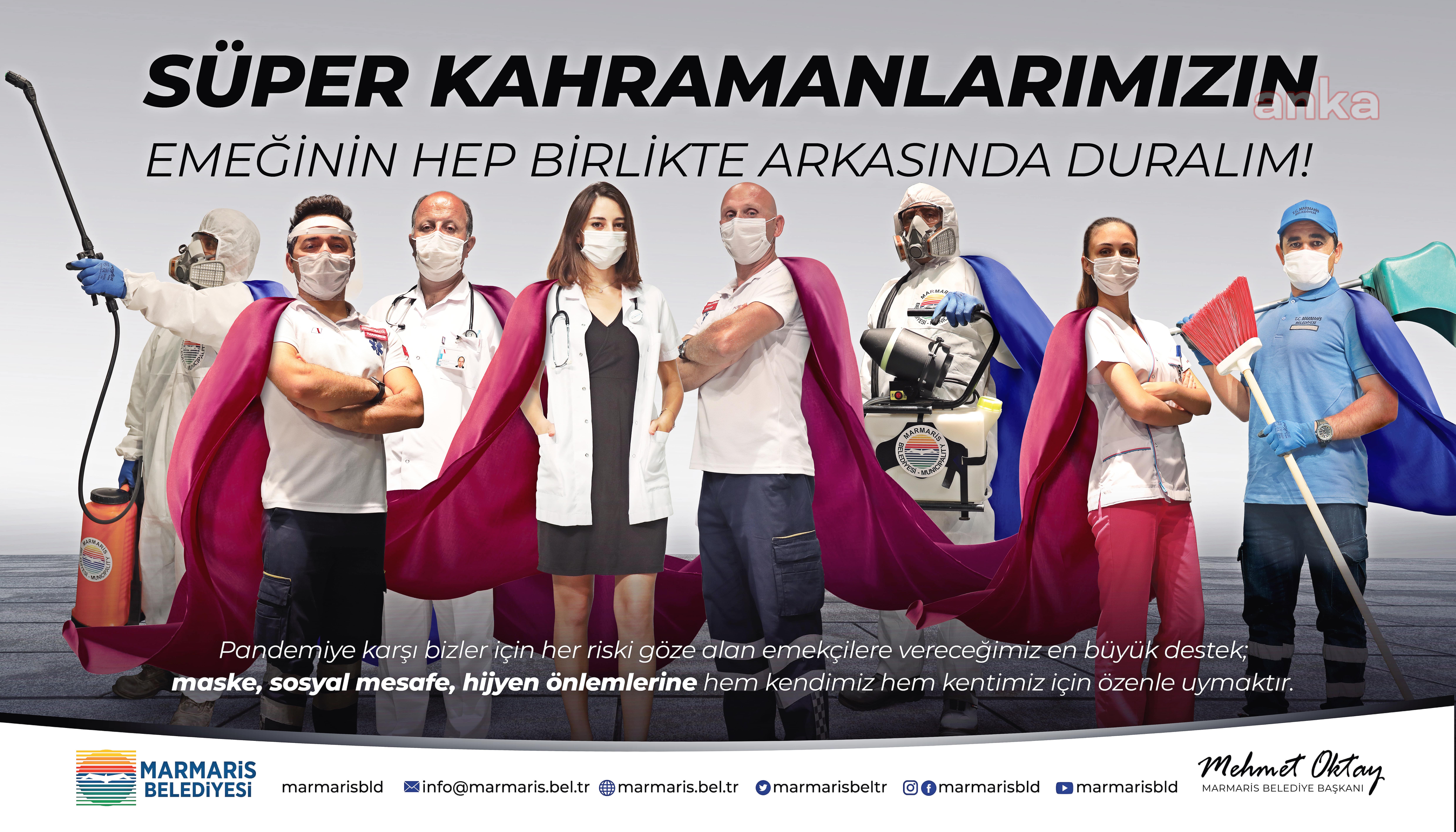 MARMARİS'TE SÜPER KAHRAMANLAR KAMERA KARŞISINDA
